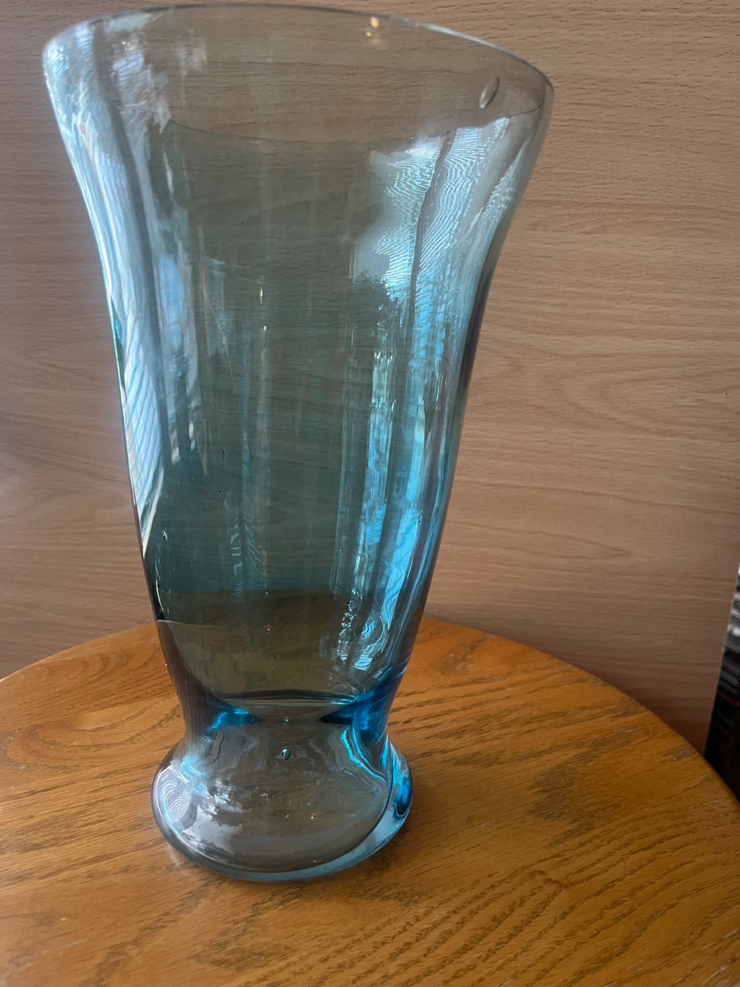 Blue Glass Vase - 9 inches tall - photo 3