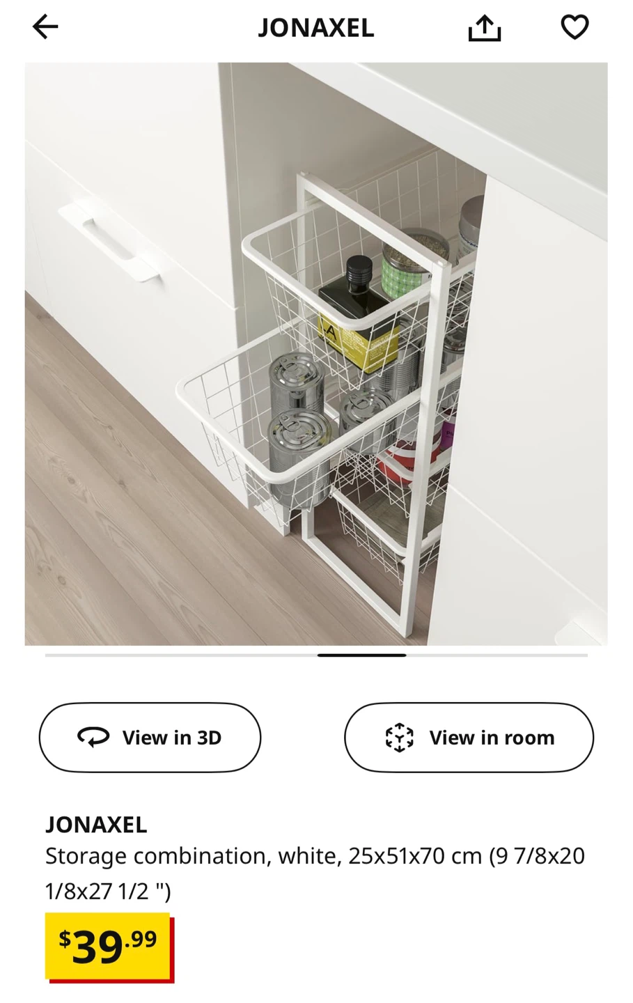 IKEA JONAXEL wire drawer - photo 2