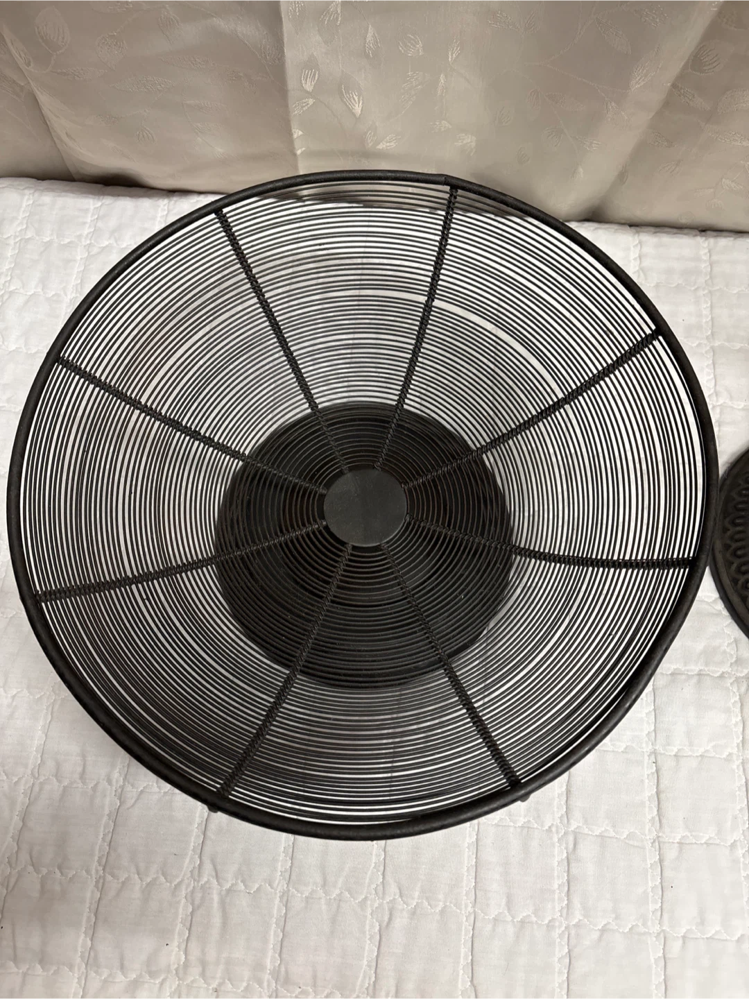 Black Metal Decorative Fruit Bowls - photo 2