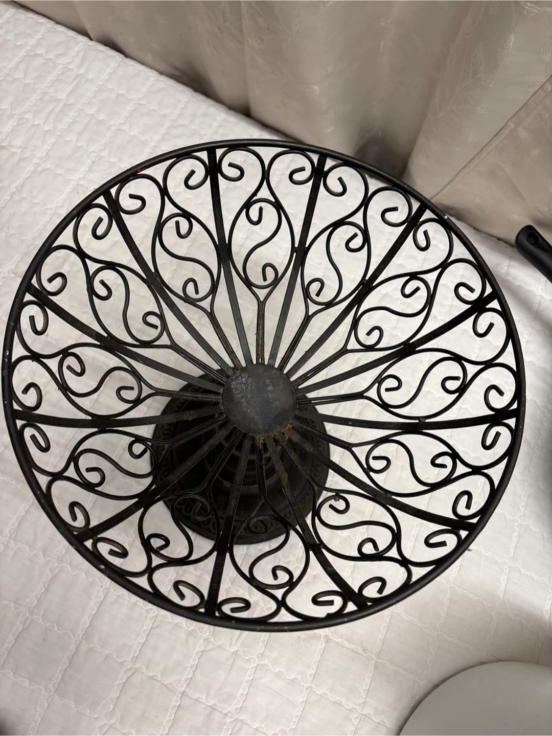 Black Metal Decorative Fruit Bowls - photo 3
