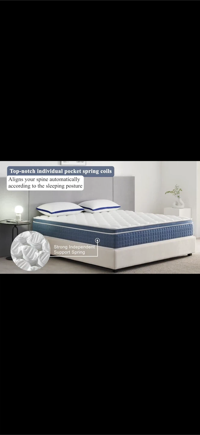 Queen 10 inch Hybrid Mattress - Move Out Sale. Lowest price $$$