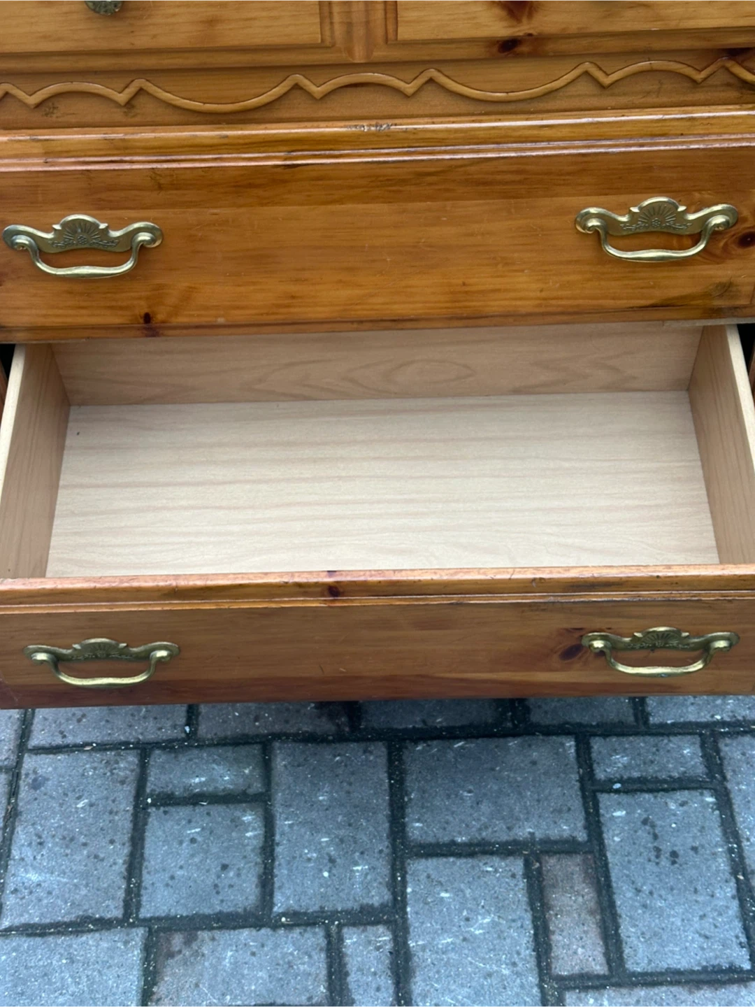 Real Natural Wood 5-Drawer Dresser - photo 5