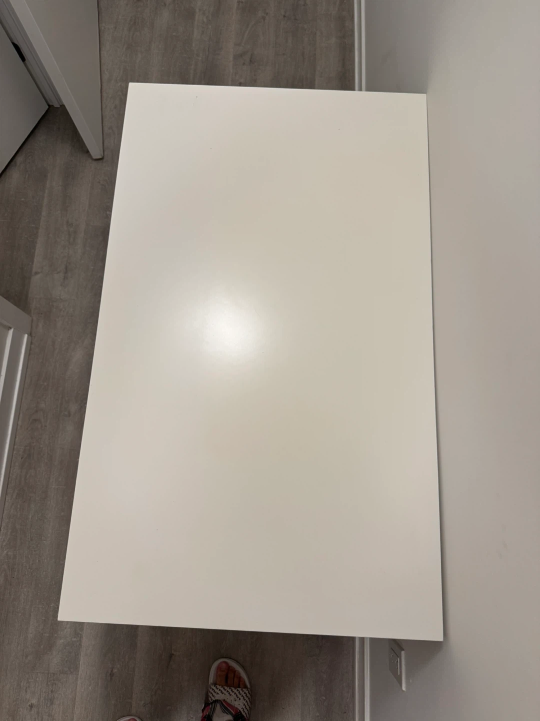 White Desk with Black Legs (IKEA) - photo 2
