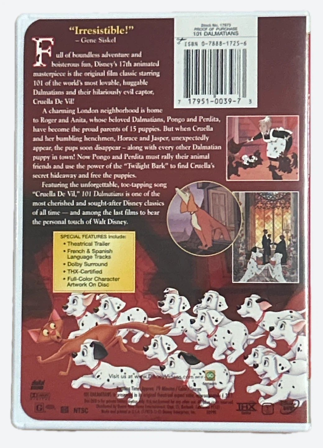 Walt Disney's 101 Dalmatians Limited Issue DVD - photo 2
