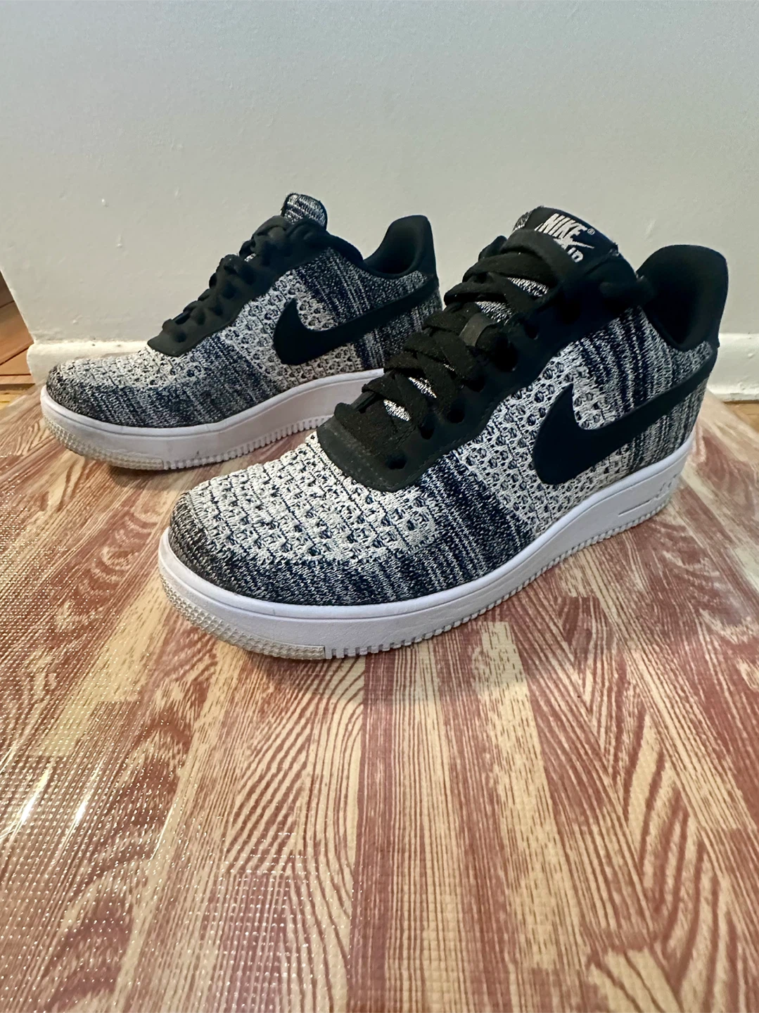 Nike Air Force 1 Flyknit Sneakers - Size 10 - photo 3