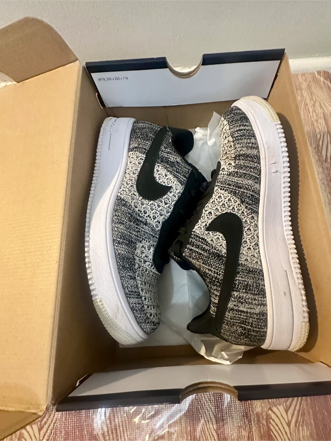 Nike Air Force 1 Flyknit Sneakers - Size 10 - photo 2