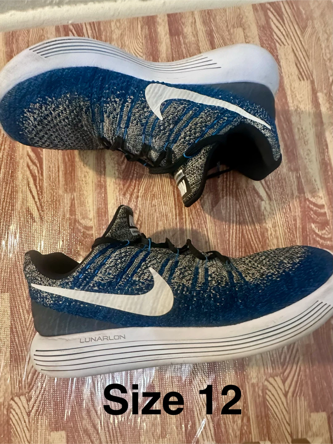 Nike LunarEpic Flyknit 2 Blue, Size 12 - photo 3