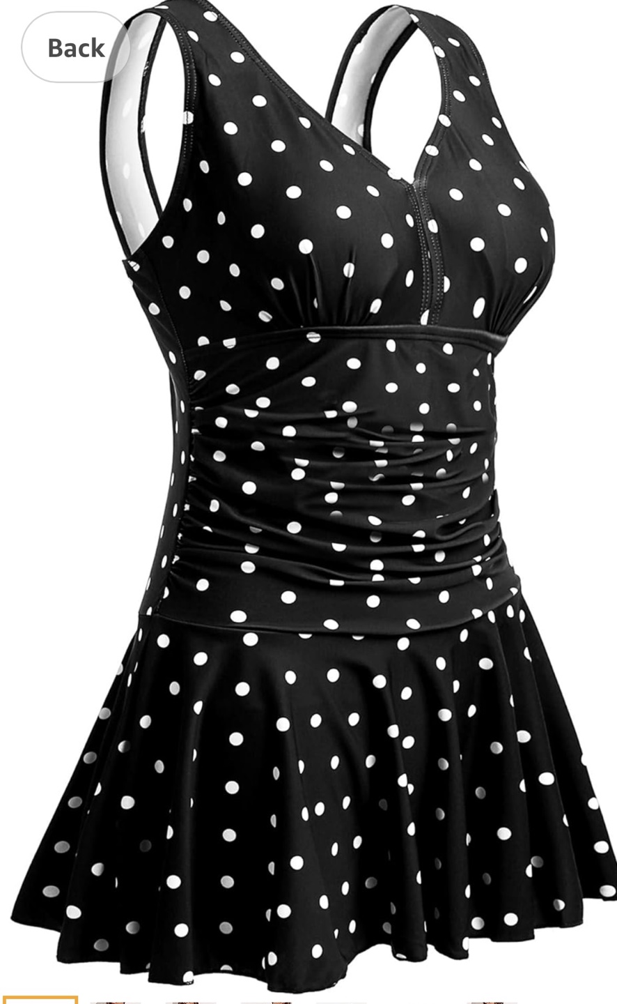 Summer Mae Polka Dot Swim Dress - Size 3x large L - photo 3