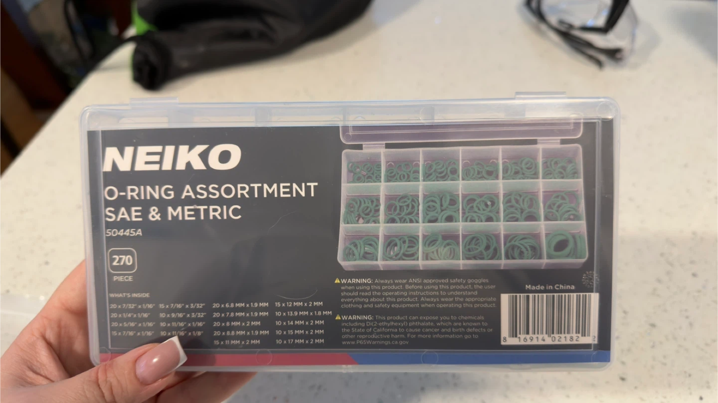 NEIKO O-Ring Assortment SAE & Metric - 270 Piece