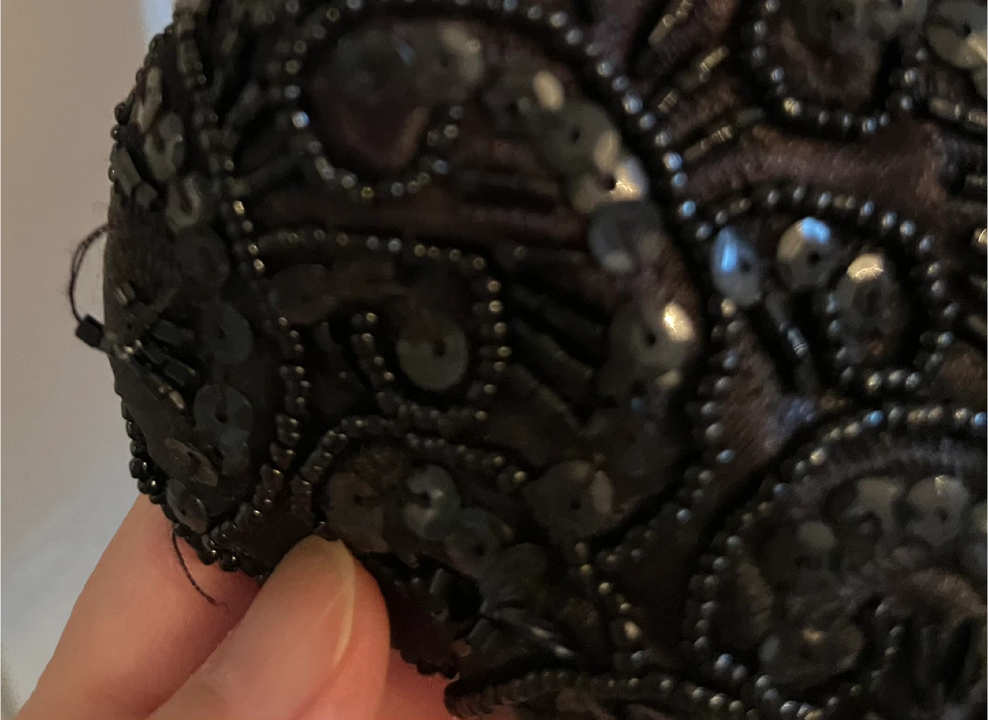 Black Beaded Vintage inspired Purse 🧡 - photo 4