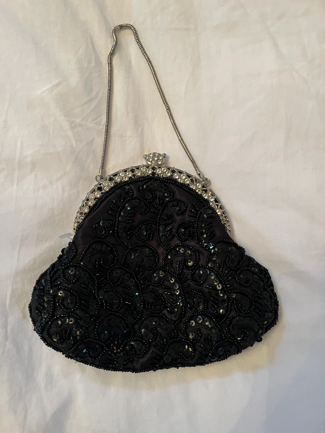 Black Beaded Vintage inspired Purse 🧡 - photo 3