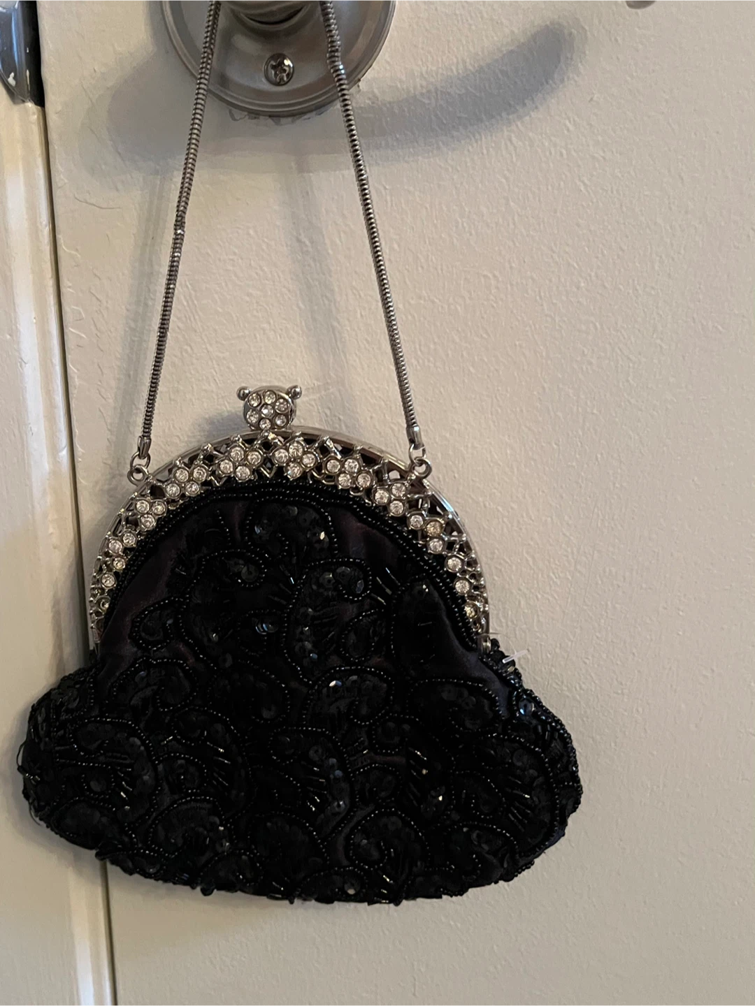 Black Beaded Vintage inspired Purse 🧡 - photo 2