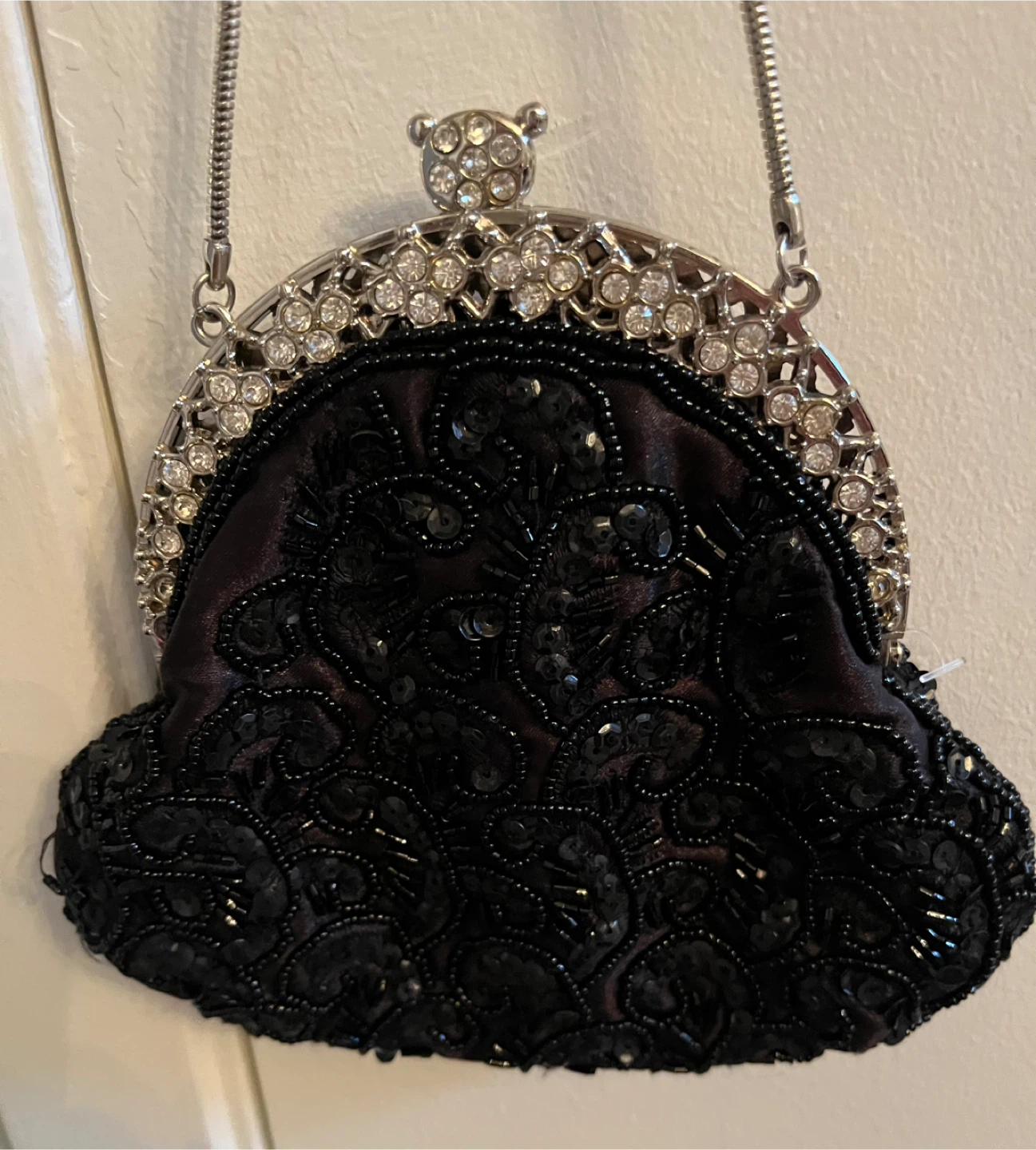 Black Beaded Vintage inspired Purse 🧡 - photo 5