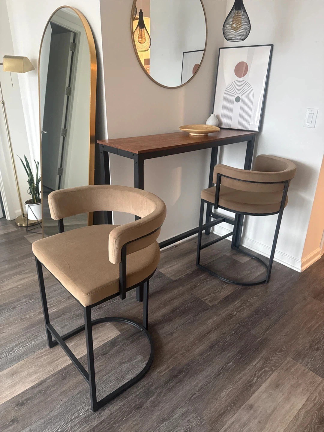 Barrel Back Design Bar Stool - photo 4