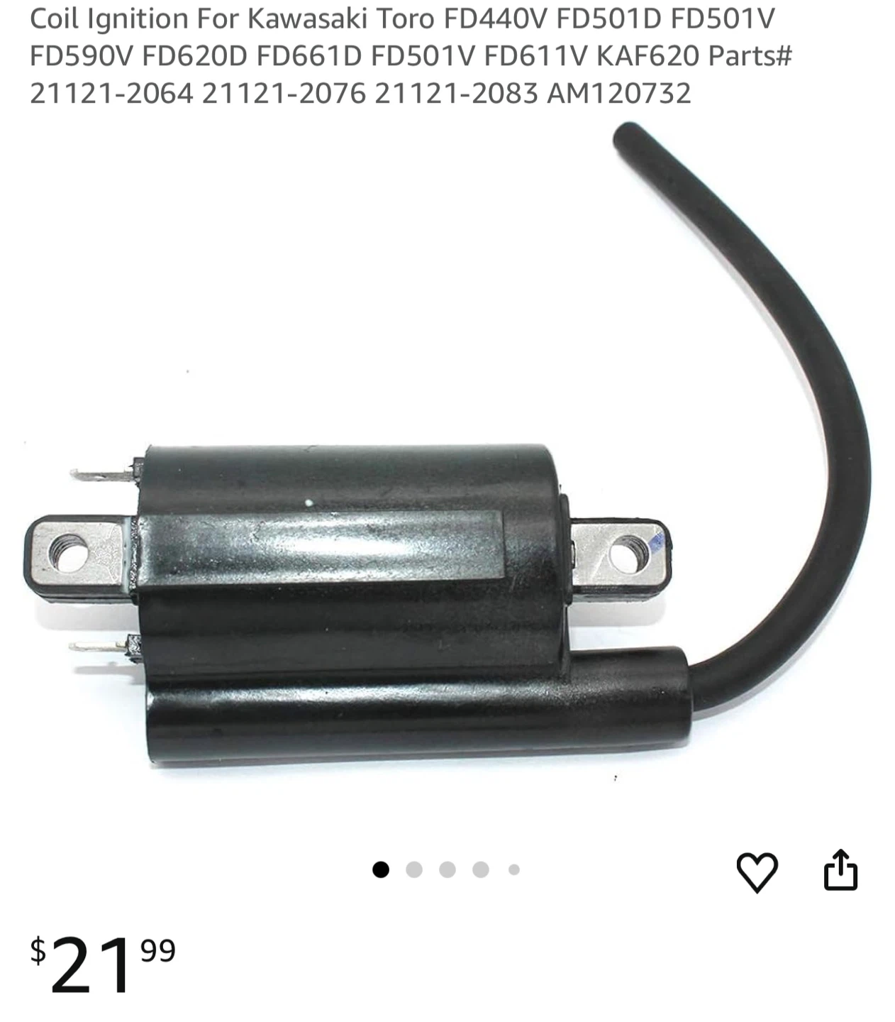 Kawasaki Toro Ignition Coil