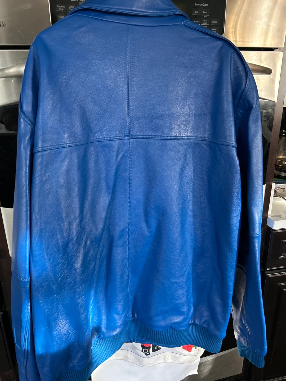 Pelle Pelle Blue Leather Jacket Size 58 - photo 3