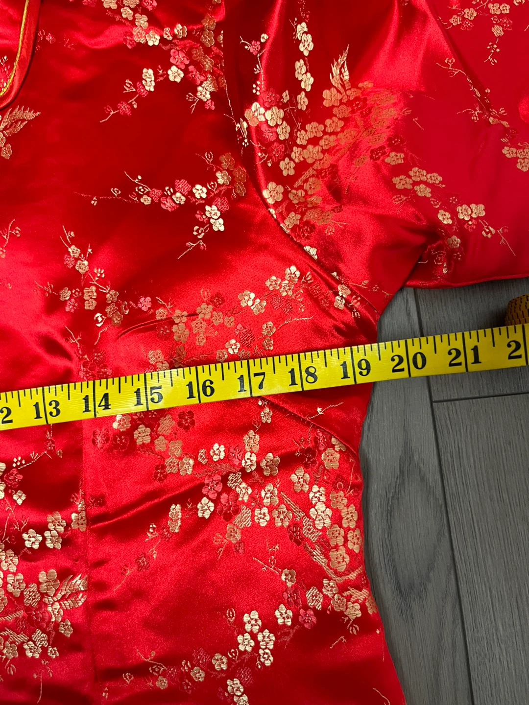 Kongyi Red Floral Cheongsam - Size L - photo 5