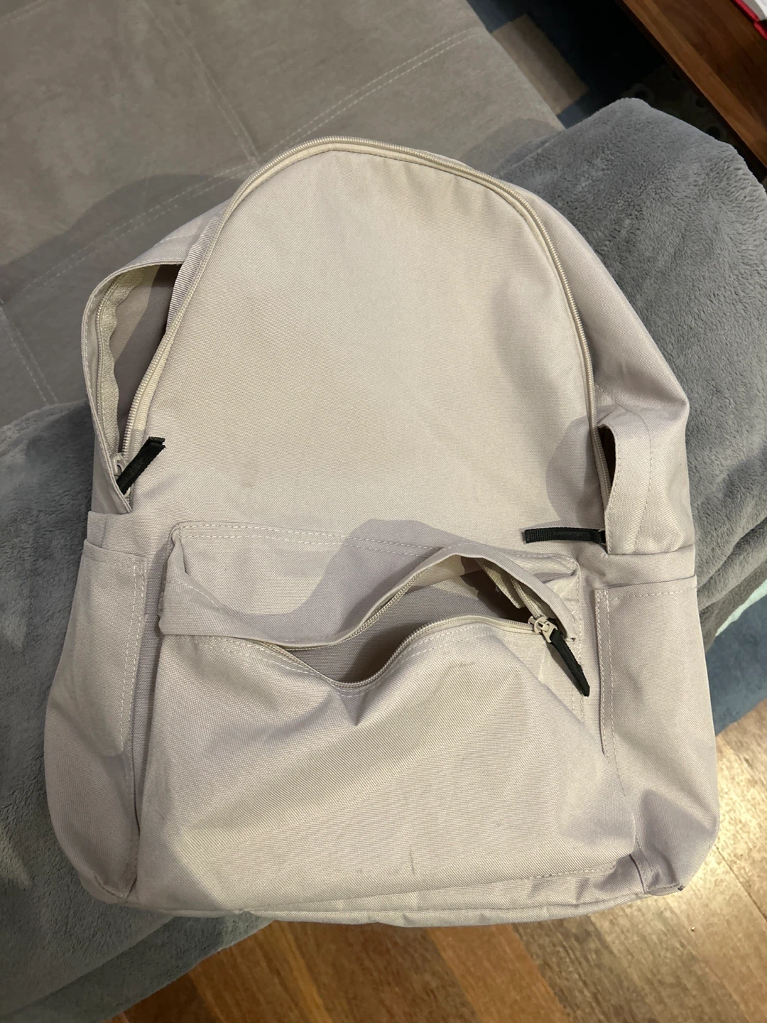 Beige MUJI Backpack