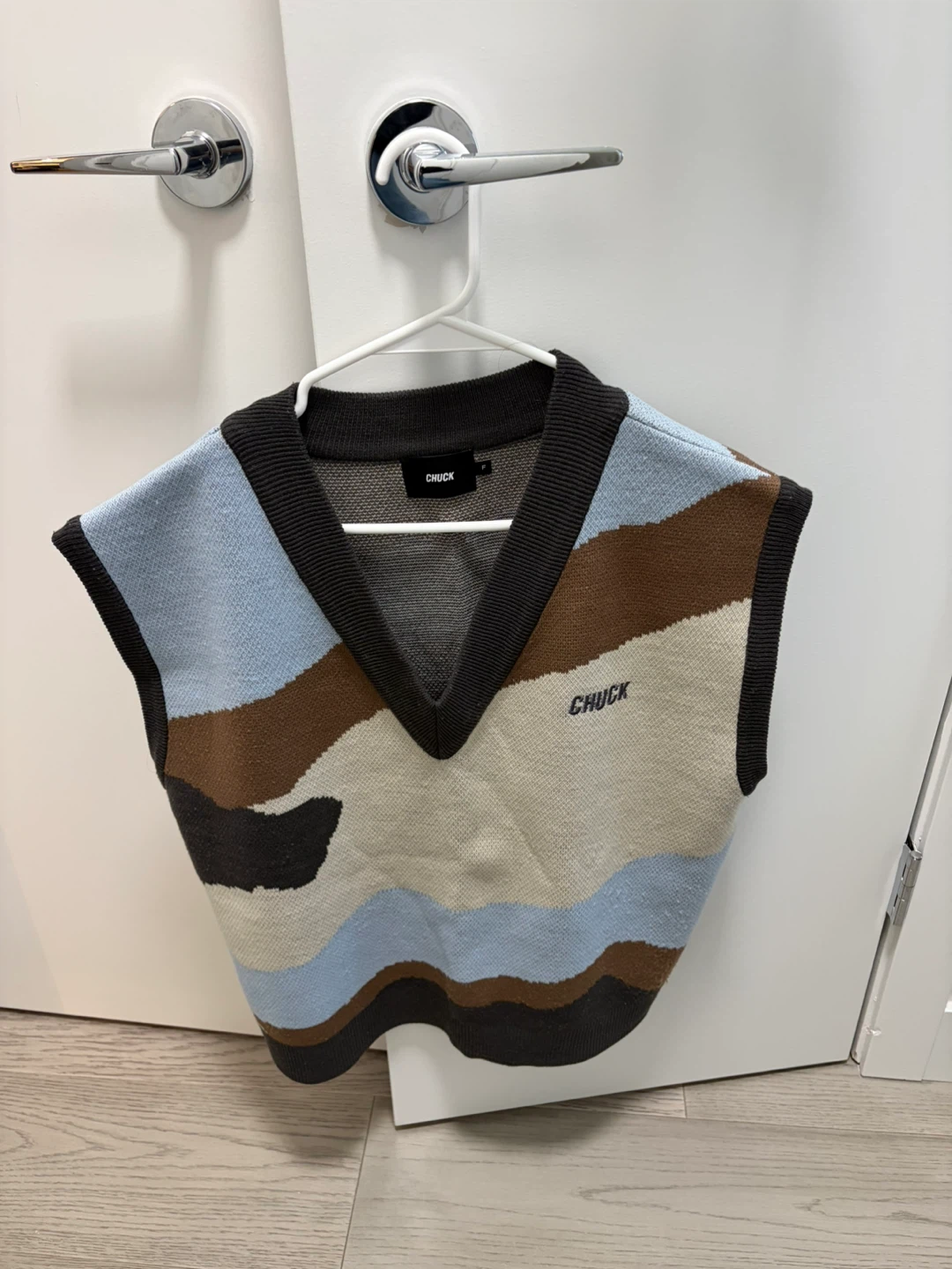 Patterned Sweater Vest | Unisex Free Size