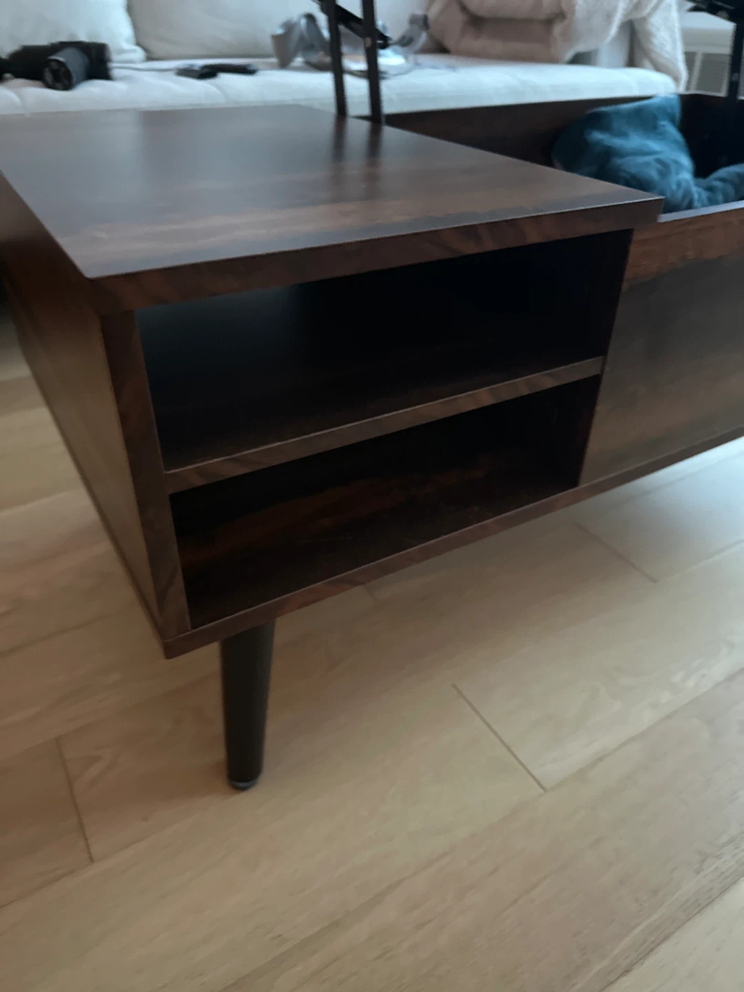 Dark Brown Lift Top Coffee Table - photo 4