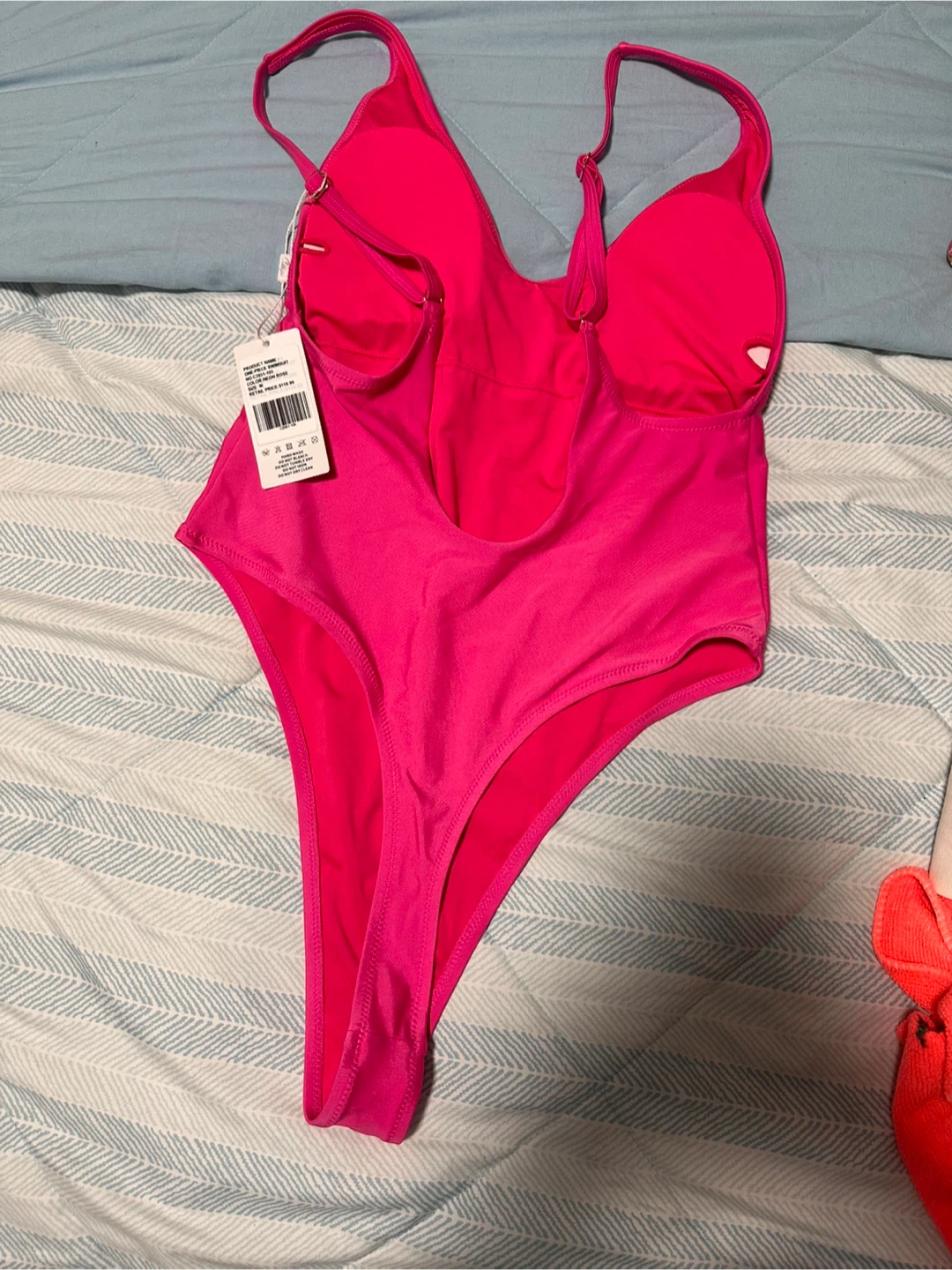 ONE-PIECE SWIMSUIT Neon Rose - Size M - photo 2
