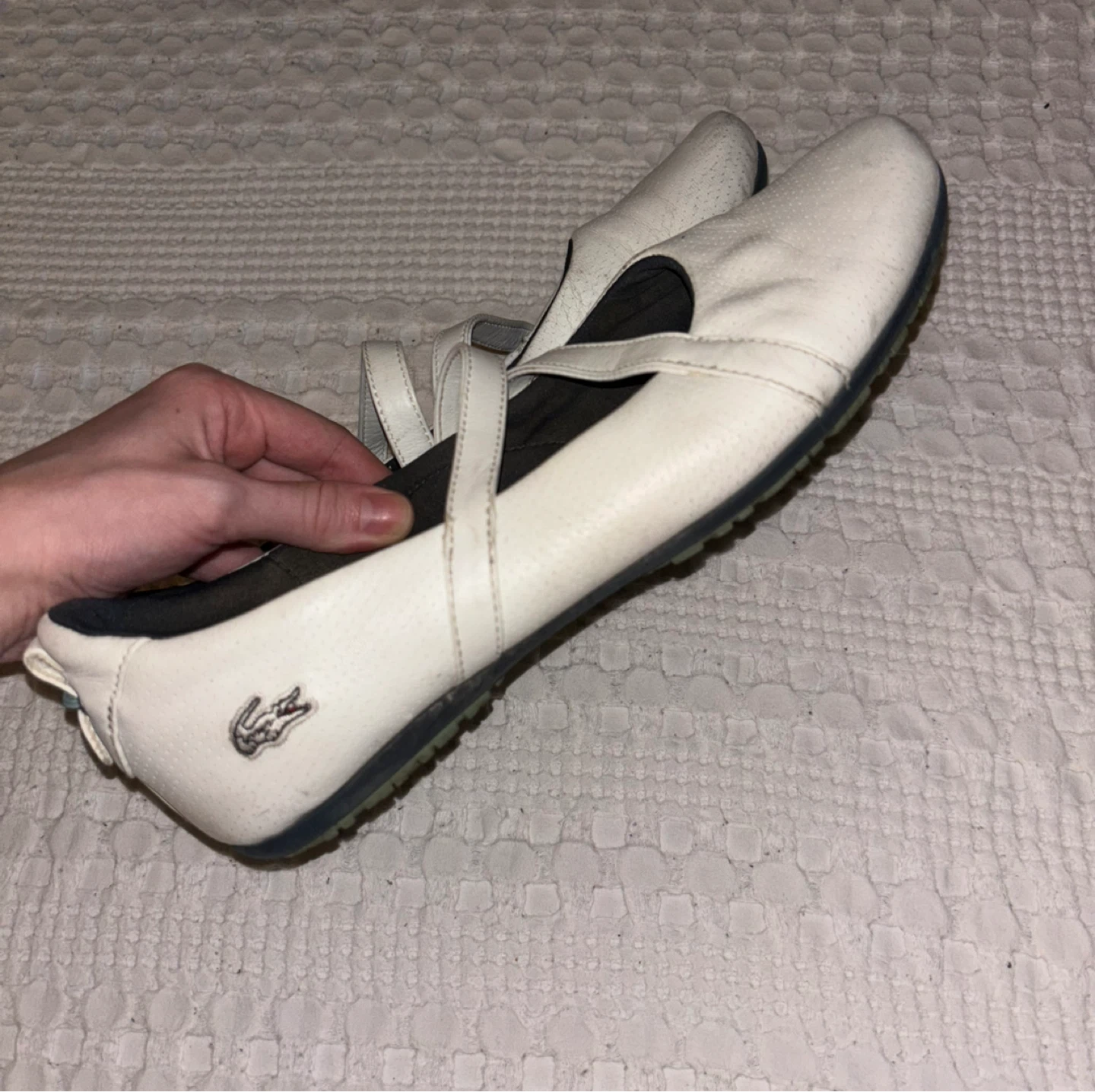 Vintage Lacoste Sport White Ballet Flats - photo 2