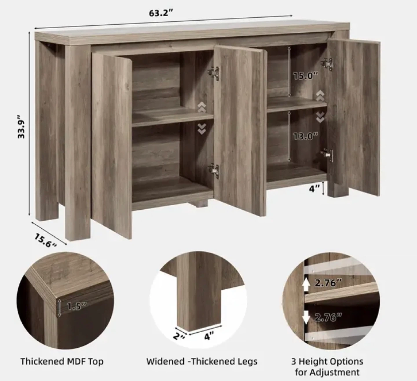 Grey Rottenwood Cabinet - photo 2