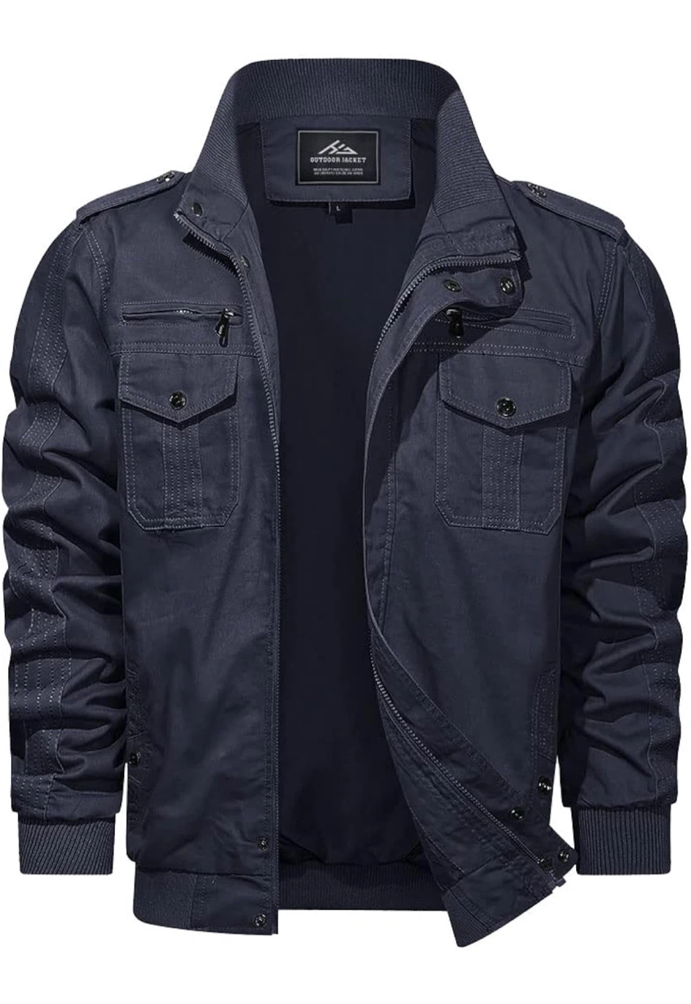 NEW! Men's Cotton Military Jacket Cargo Bomber Jacket