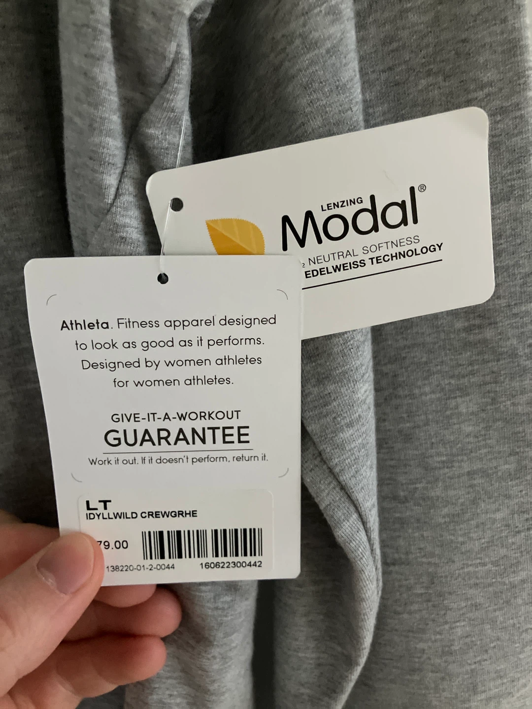 Gray Athleta Workout Sweater - NWT - photo 4