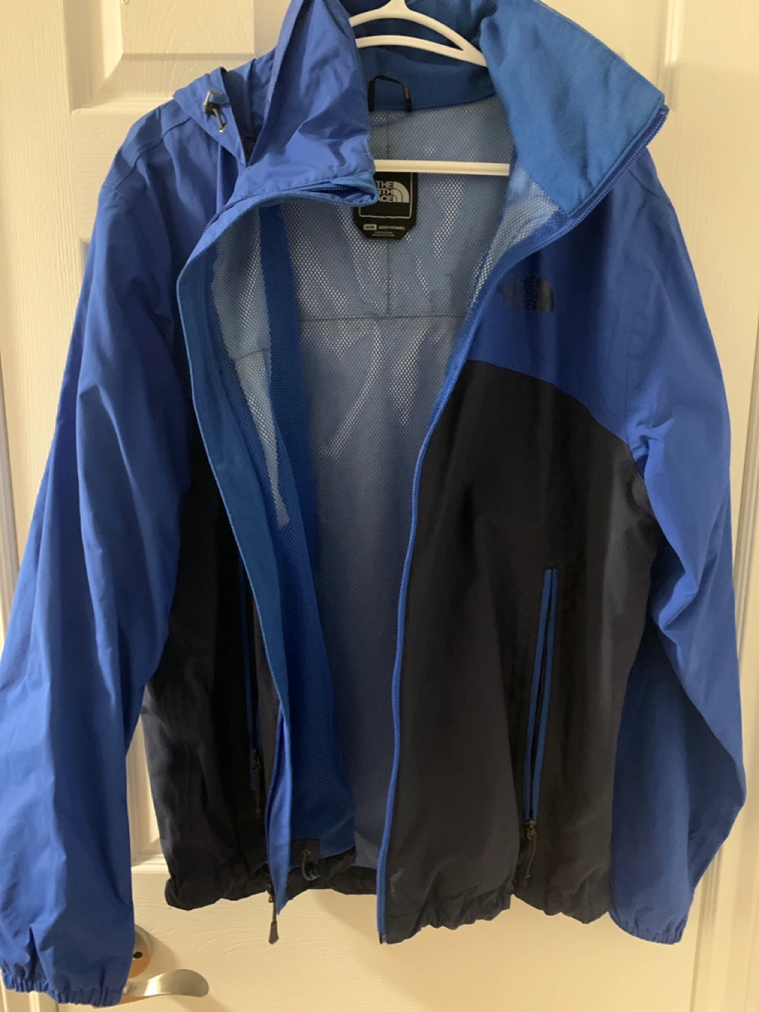 The North Face Blue & Black Rain Jacket