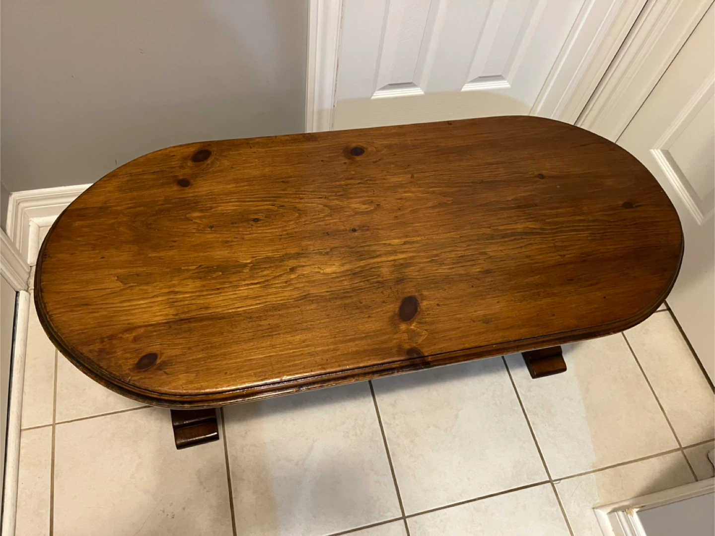 Unique REAL Wood Coffee Table : Rounded Corners (heavy) - - photo 2