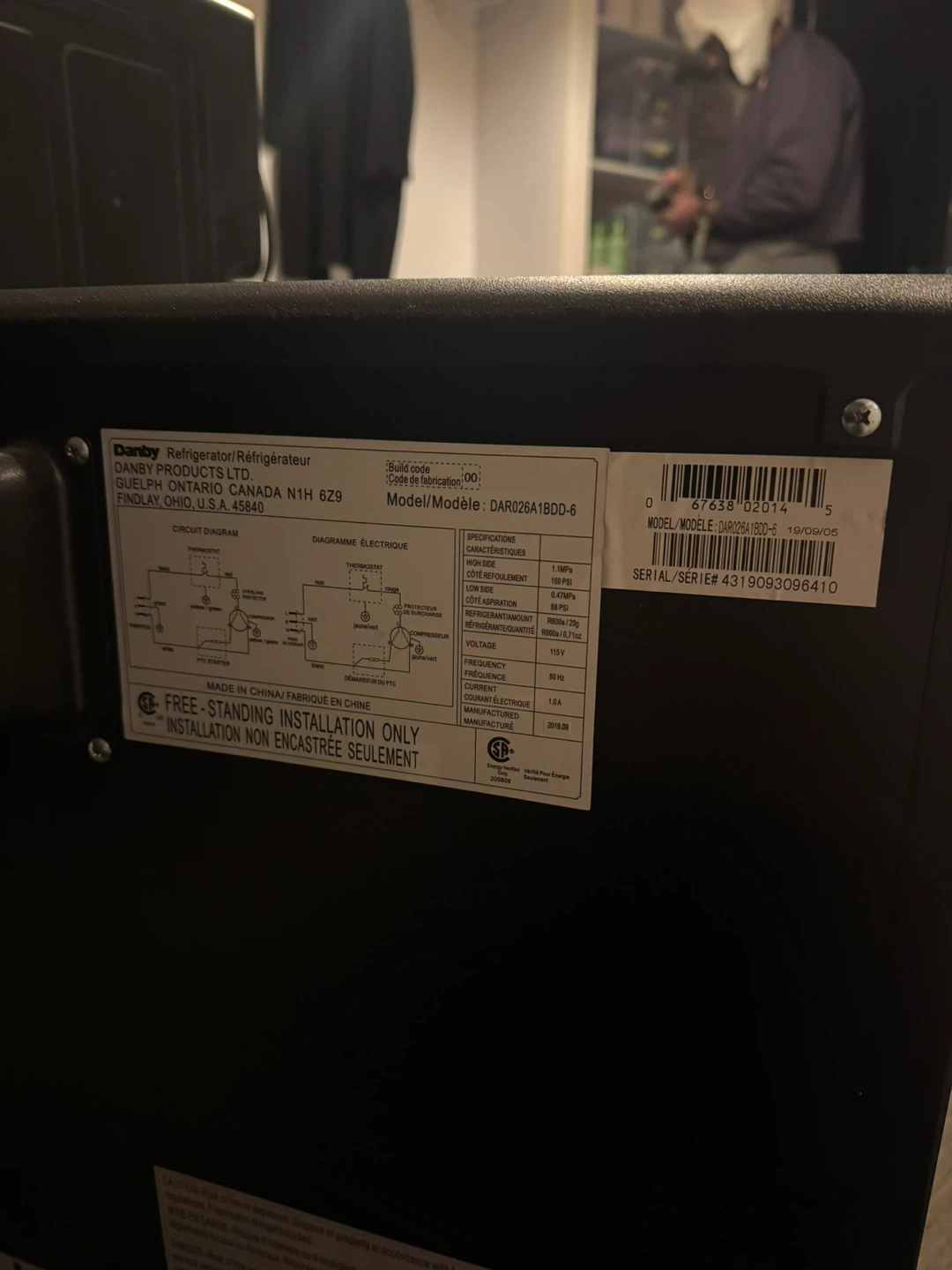 Danby DAR026A1BDD-6 Mini Fridge - photo 3