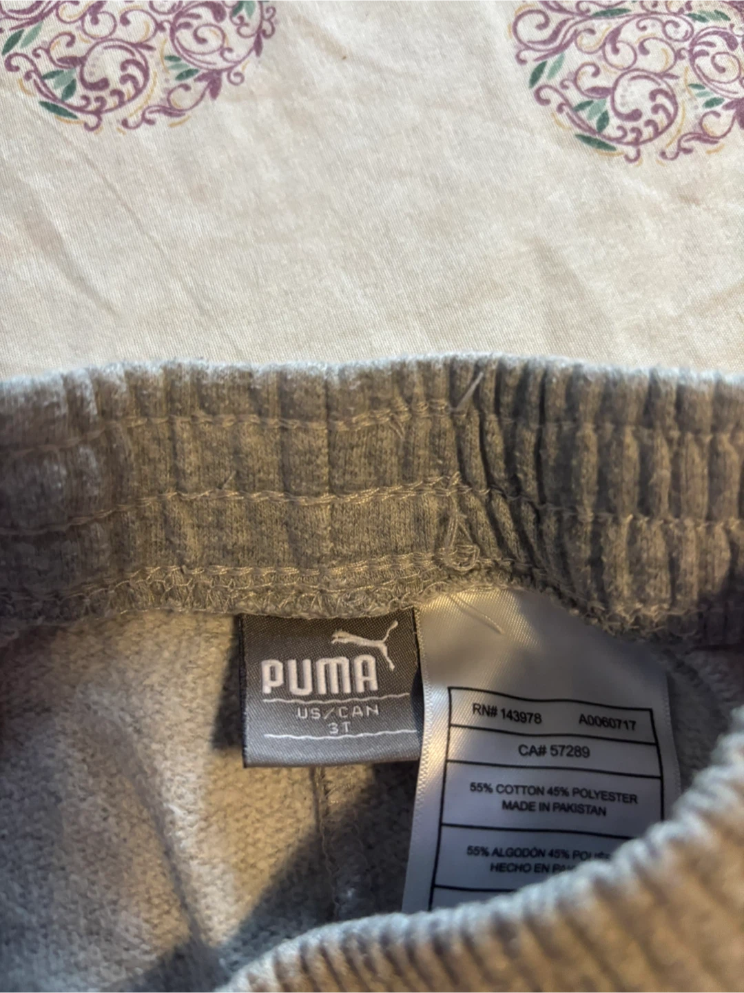 Puma Grey & Pink Sweatpants - Size 3T - photo 2