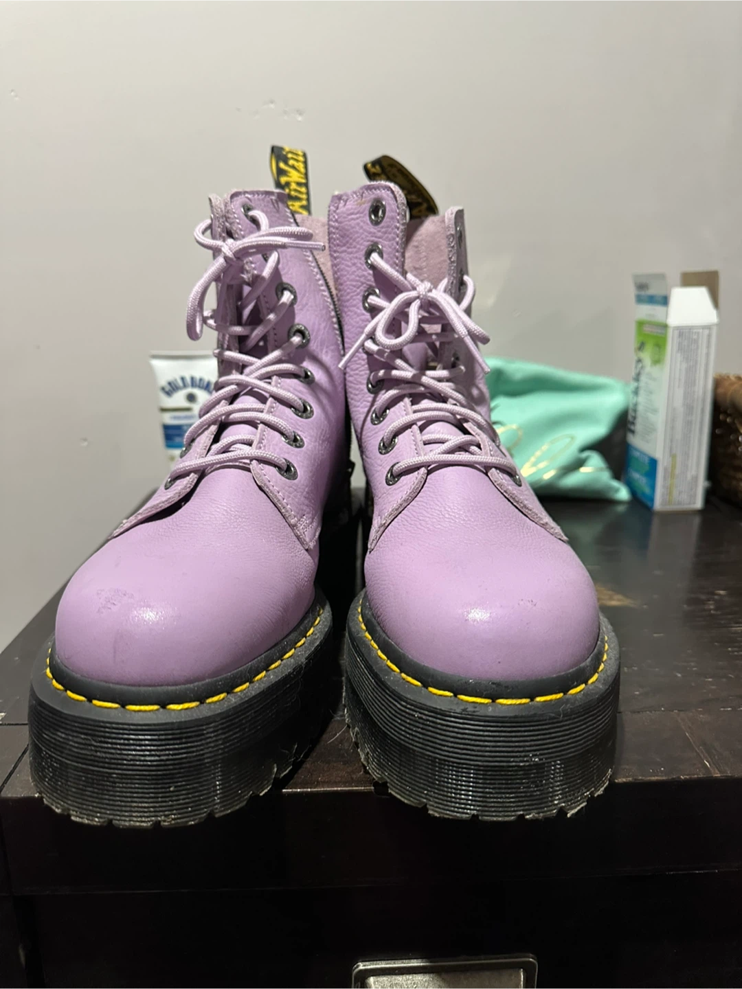 Dr. Martens Lilac Platform Boots - photo 3