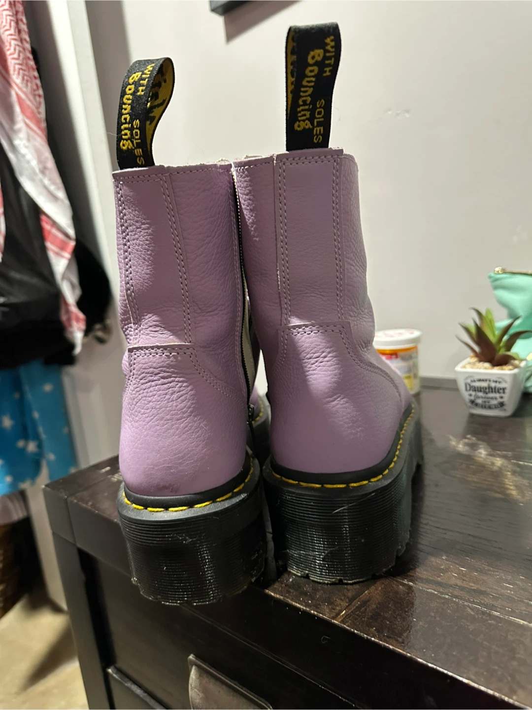 Dr. Martens Lilac Platform Boots - photo 4