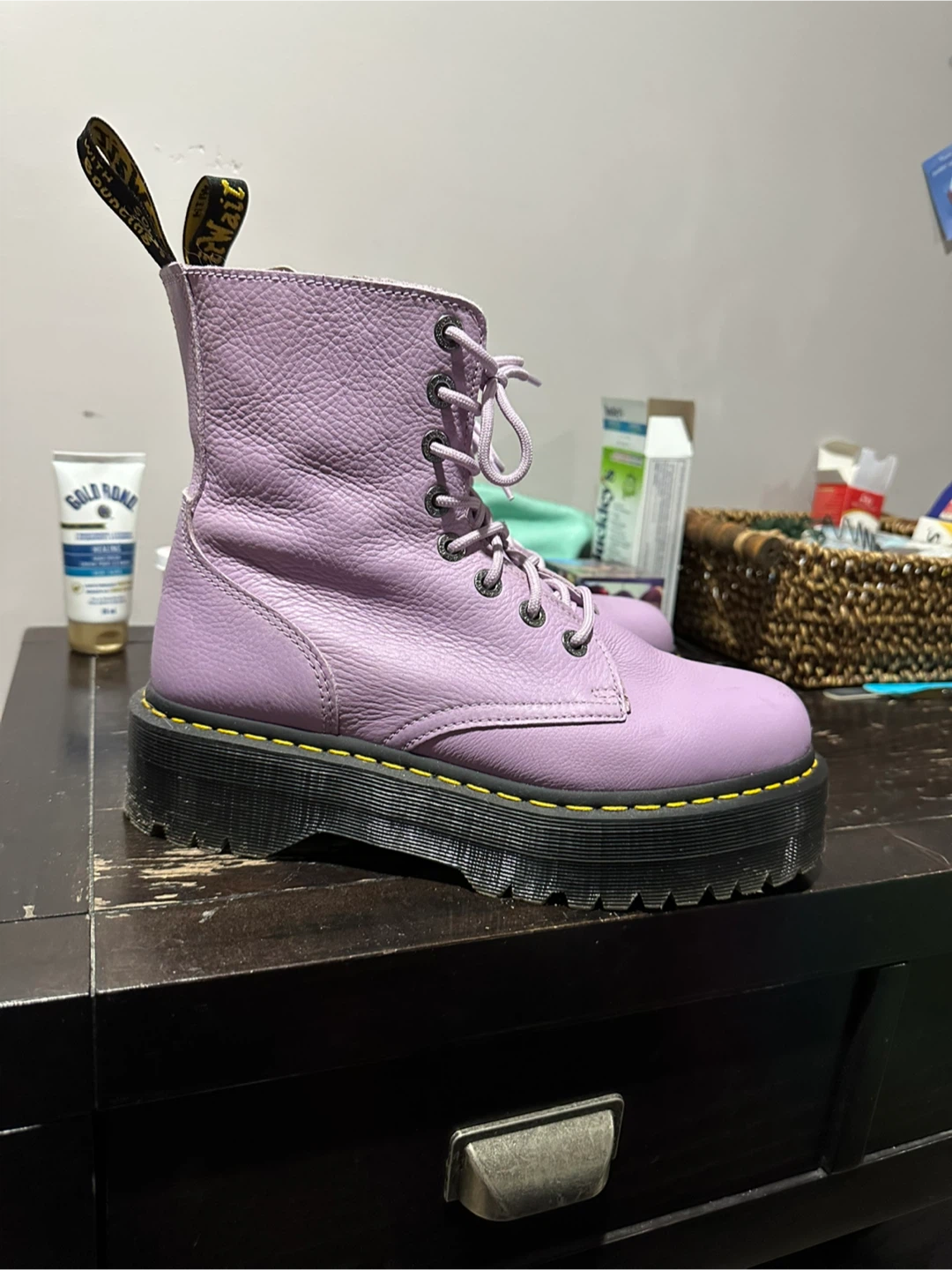 Dr. Martens Lilac Platform Boots