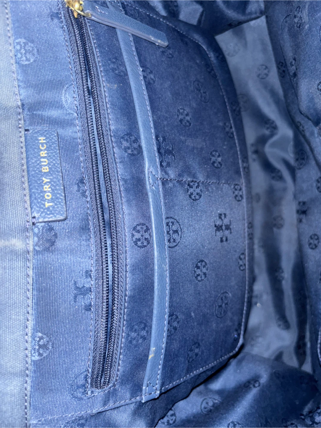 Tory Burch Navy Leather Tote Bag - photo 5