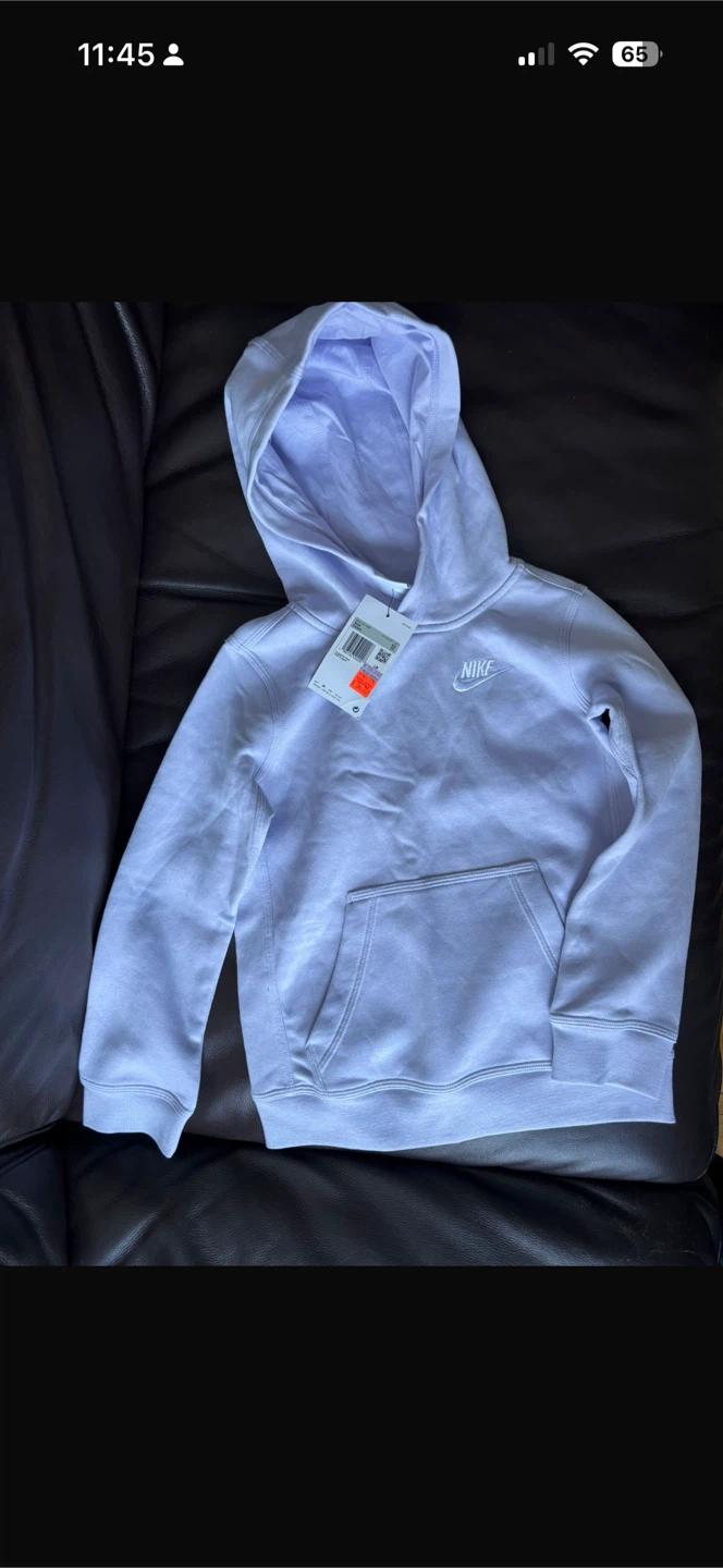 New Nike Kids' Lavender Hoodie - Size XS