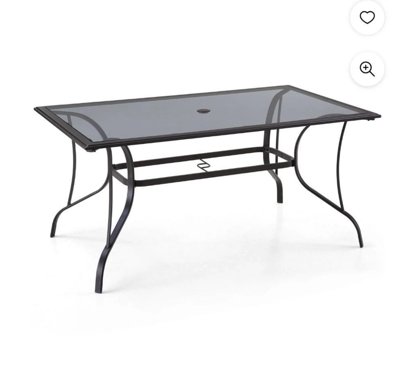Outdoor Glass Top Patio Table - photo 2