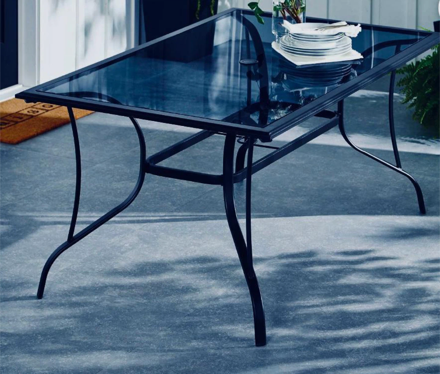 Outdoor Glass Top Patio Table - photo 3