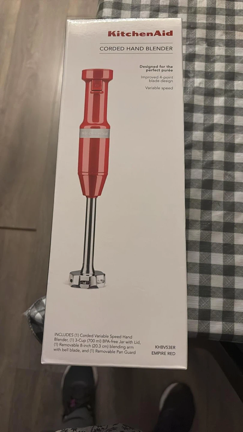 KitchenAid Corded Hand Blender - Empire Red - photo 2