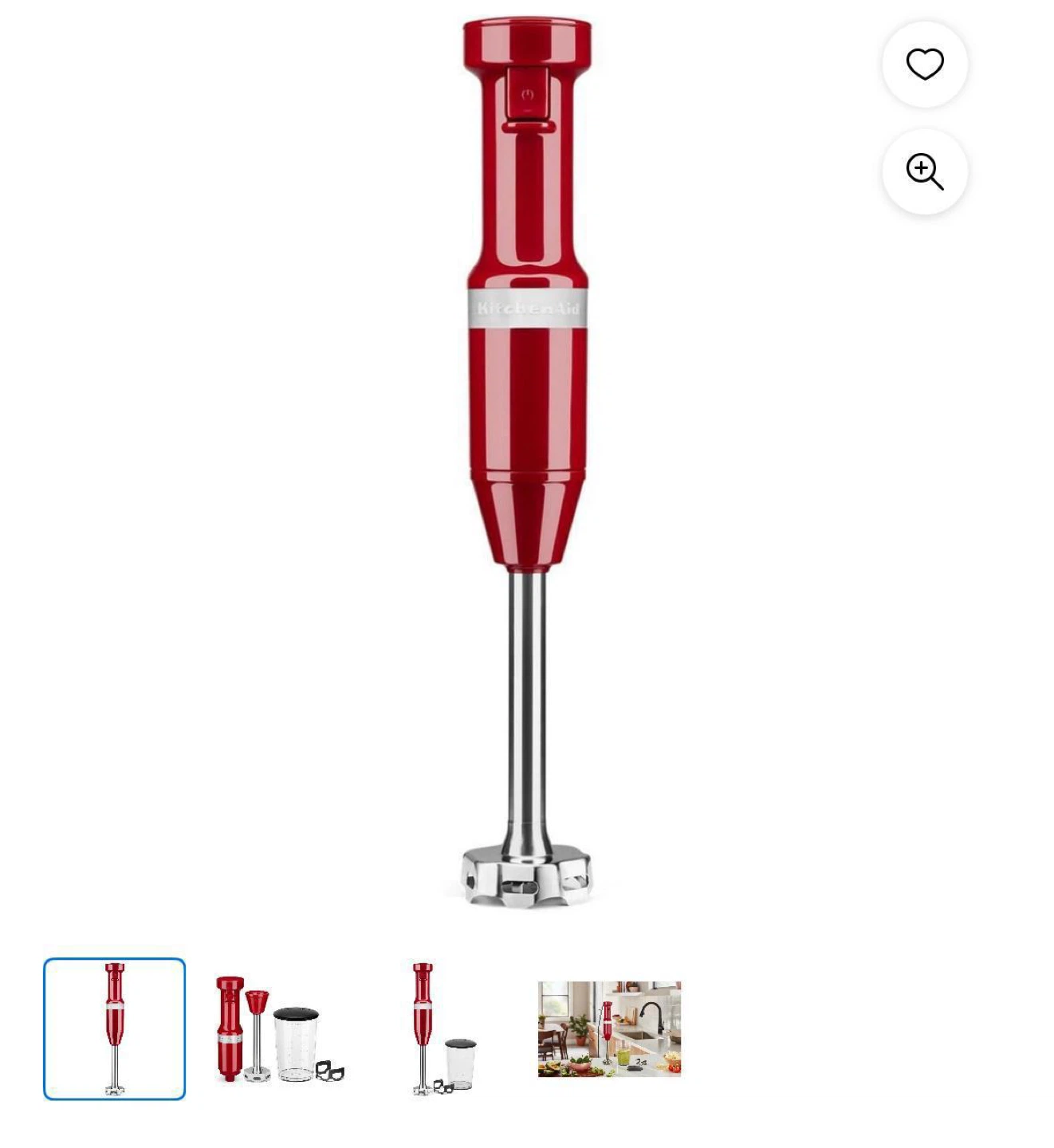 KitchenAid Corded Hand Blender - Empire Red