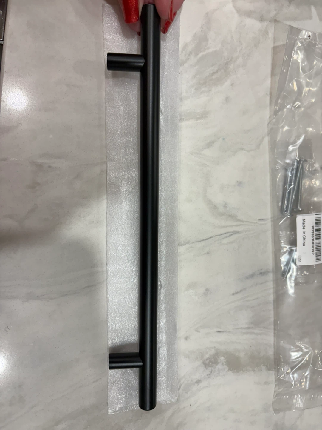 Set of 25 NEW  KNOWBELL 10inch Matte Black Cabinet  Pull Handle