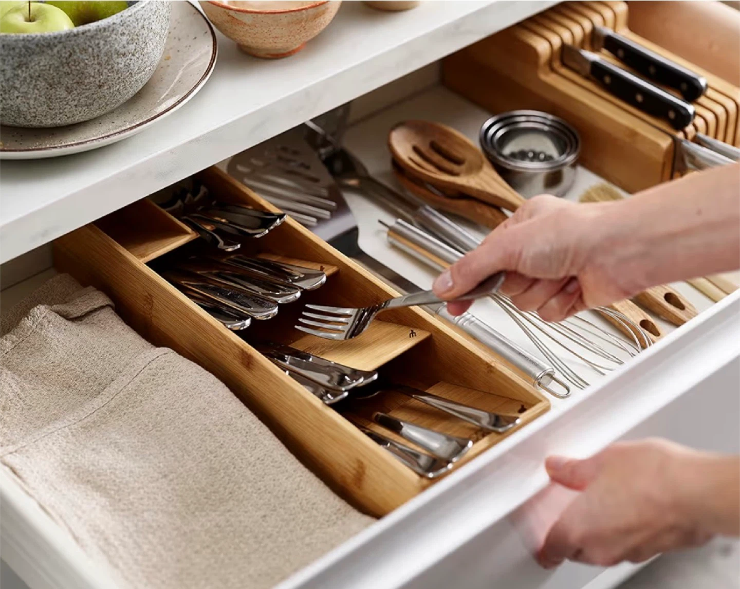 Joseph Joseph bamboo drawer organizers (Set of 2) - photo 5