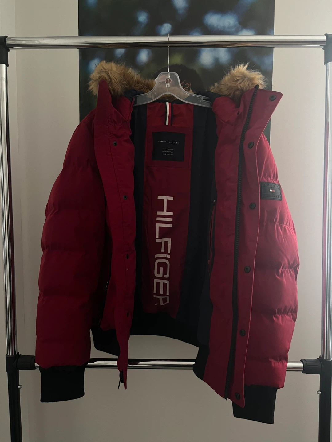 Tommy Hilfiger Jacket w/ Fur- Size M