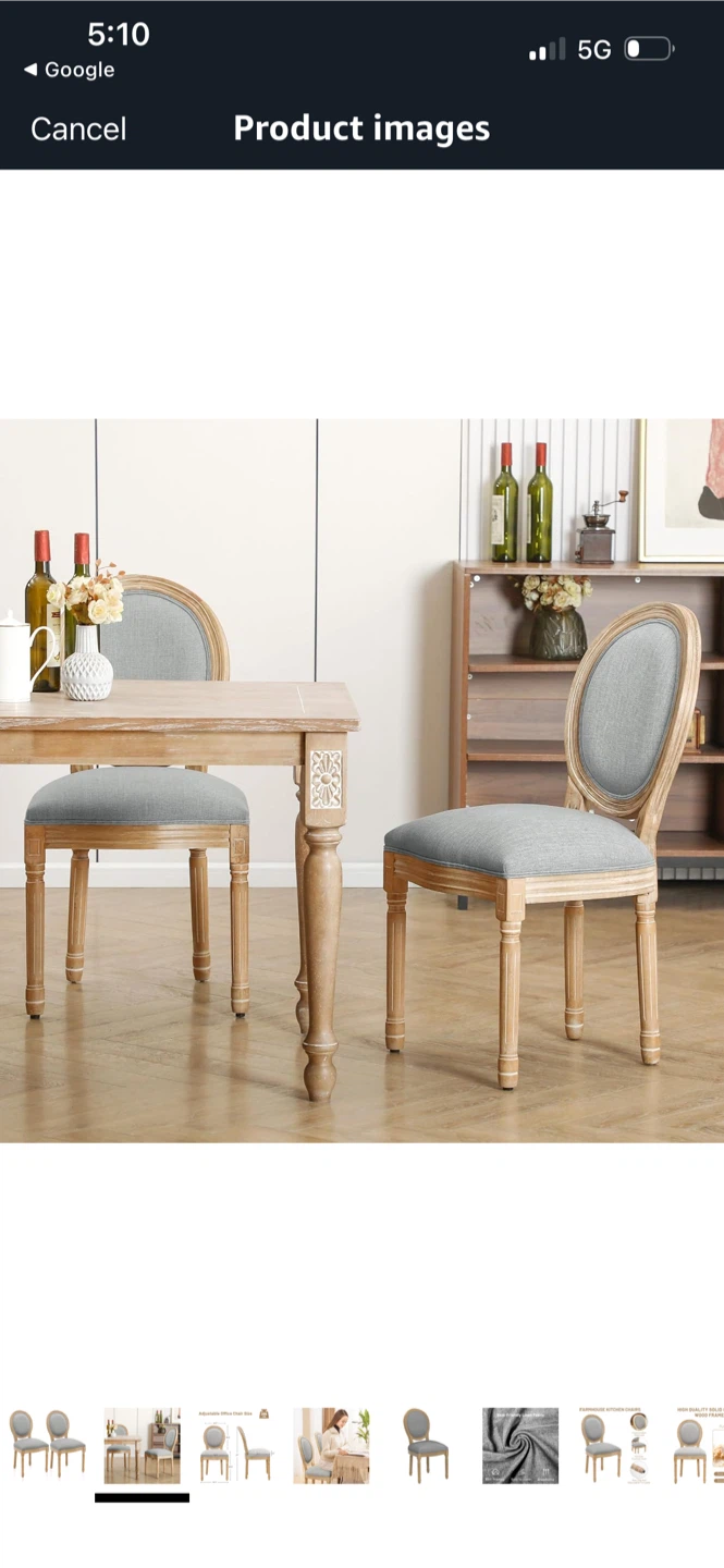 New Farmhouse Kitchen Chairs - Set of 2 - photo 2