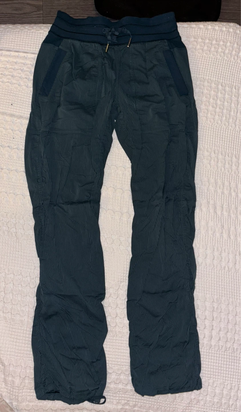 Dark teal Lululemon Dance Studio pants