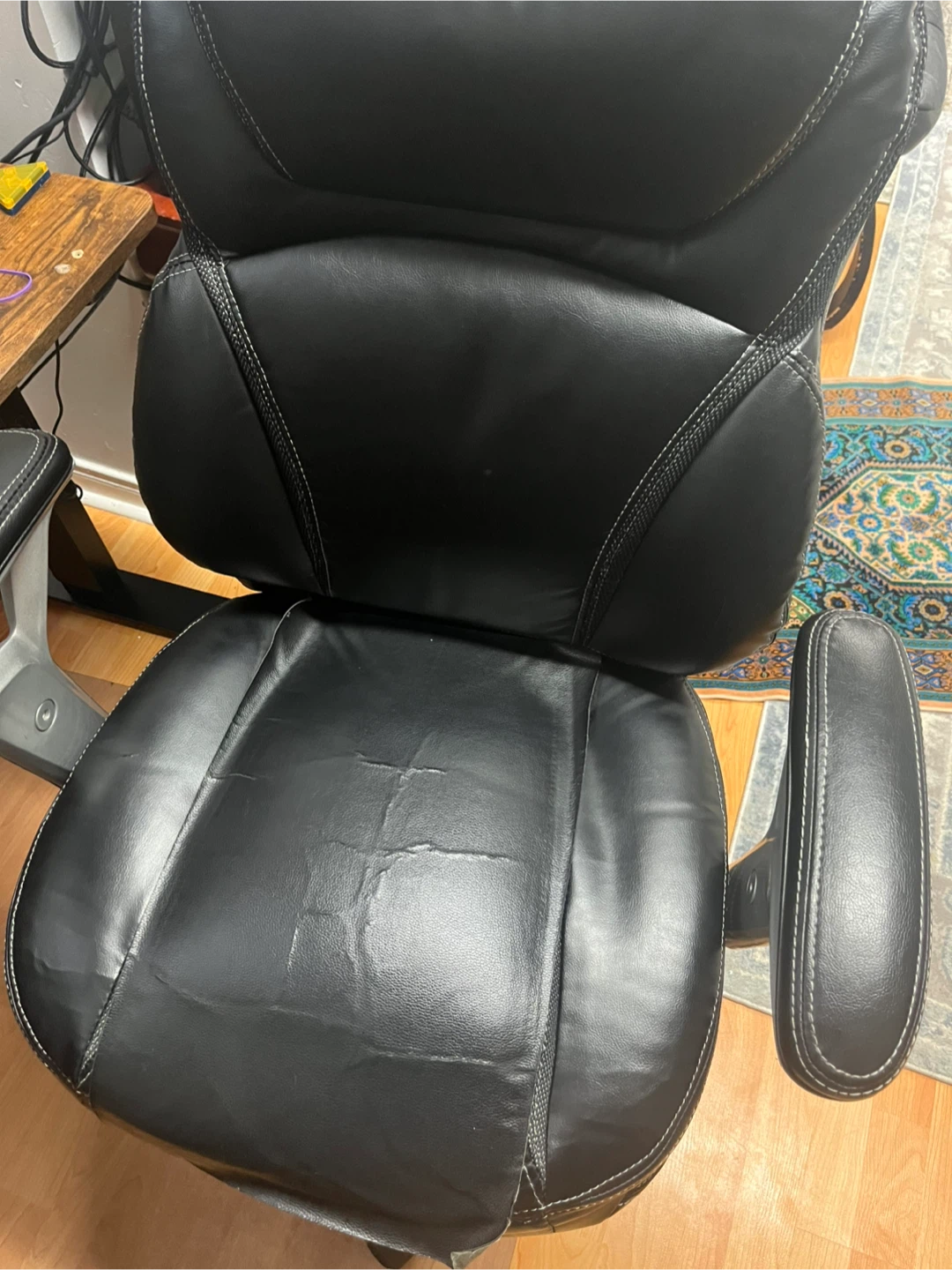 Black Leather Executive Office Chair