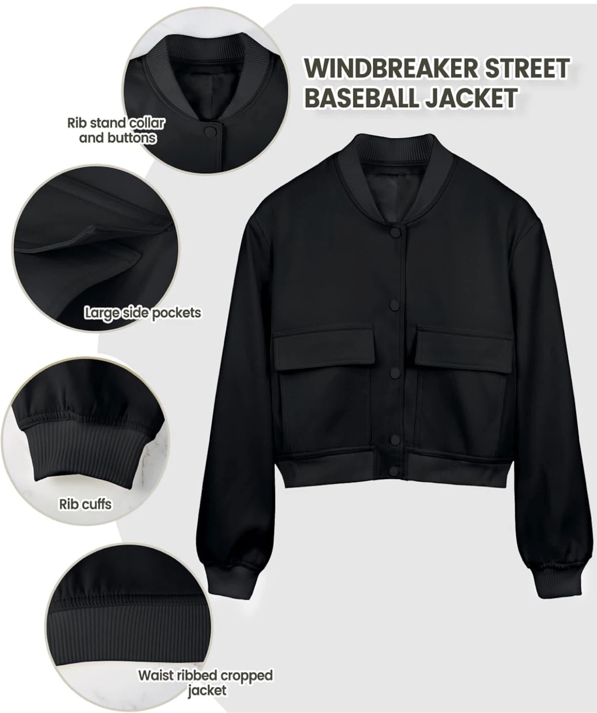 NEW! Women’s Varsity Bomber Street Baseball Jacket - photo 5