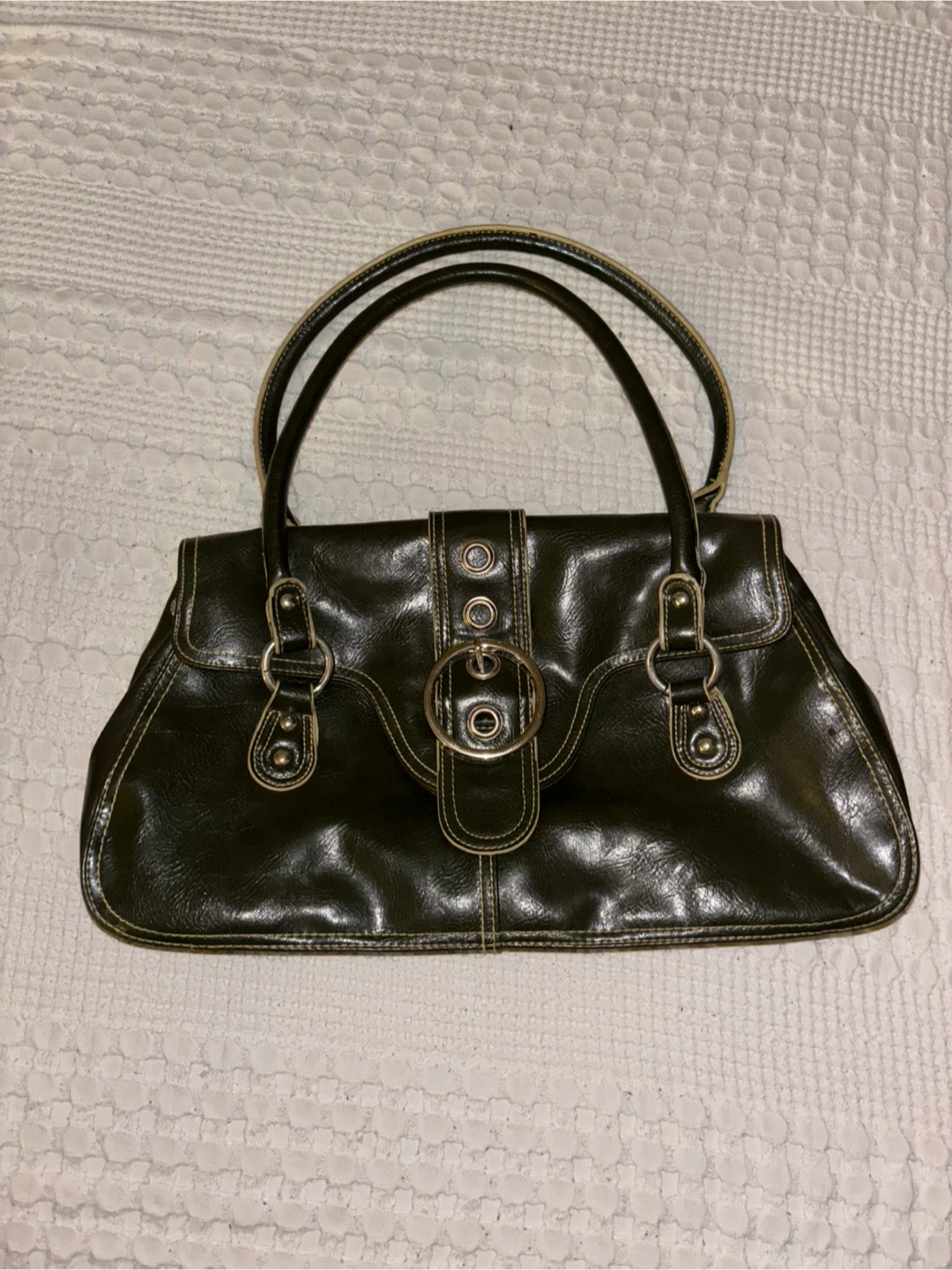 Vintage Olive Green Handbag